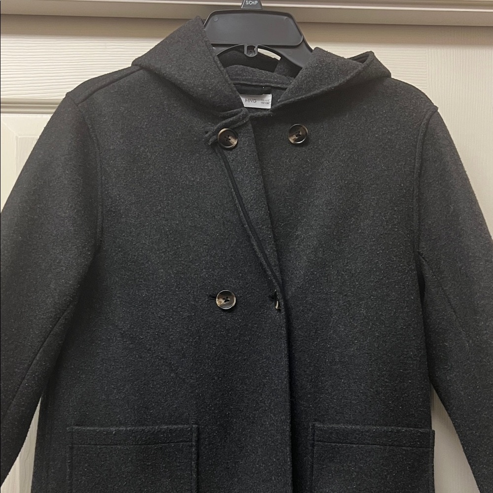 Mango Dark Gray Textured Jacket - Picture 6 of 6